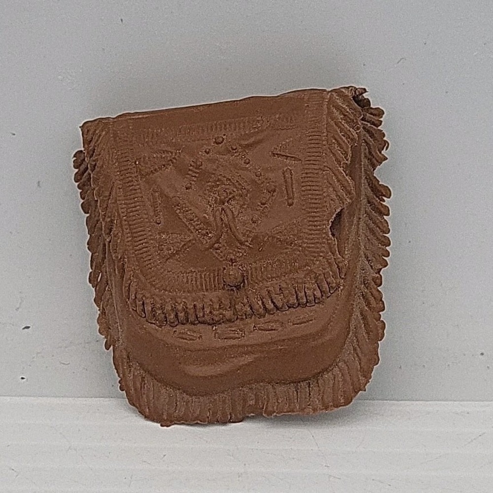 Marx Vintage Best Of The West Geronimo Saddle Bag Toy Replacement Part Brown